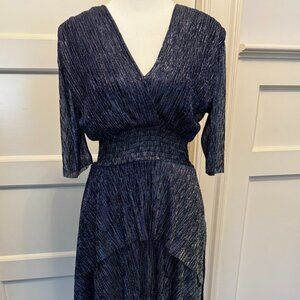 Maje Navy Midi Dress